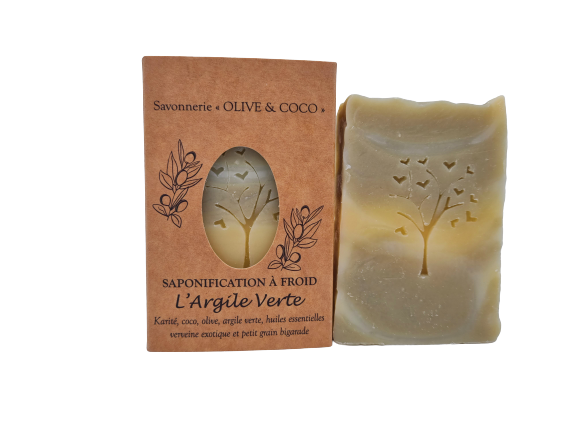 savon argile verte